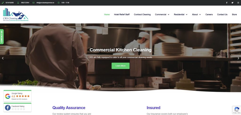 CRS Cleaning's Homepage