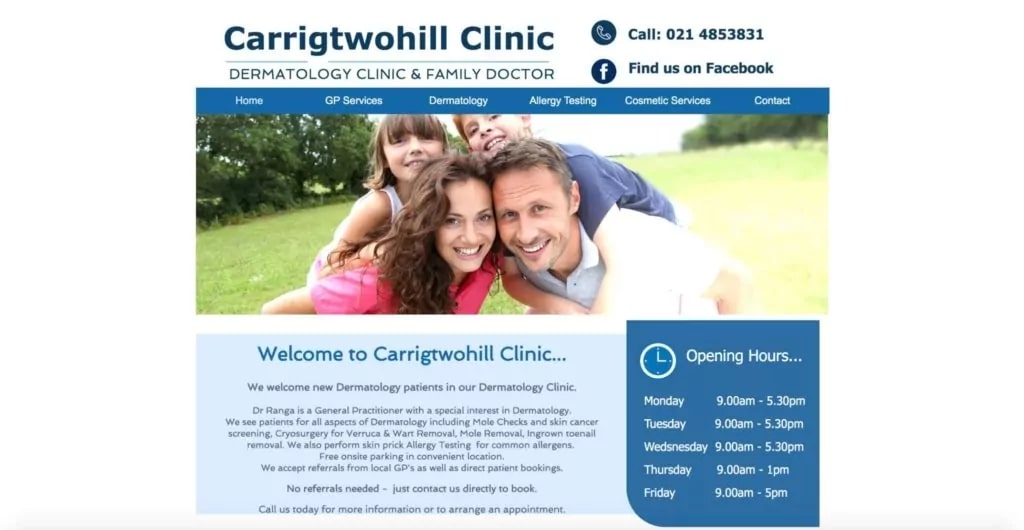 Carrigtwohill Dermatology Clinic's Homepage
