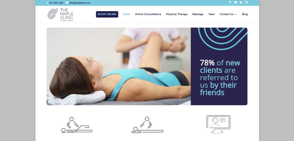Maple Clinic's Homepage