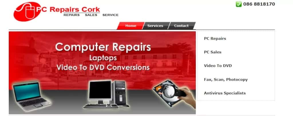 PC Repairs Cork Homepage