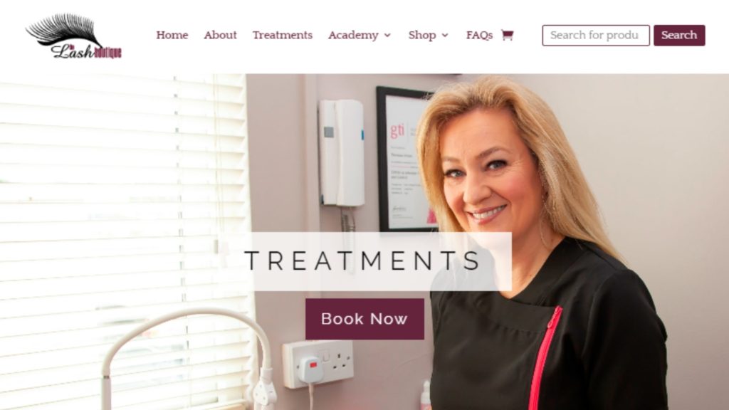 The Lash Boutique's Homepage