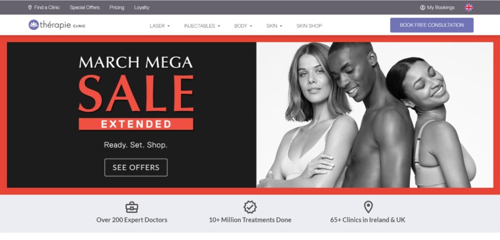 Therapie Clinic's Homepage