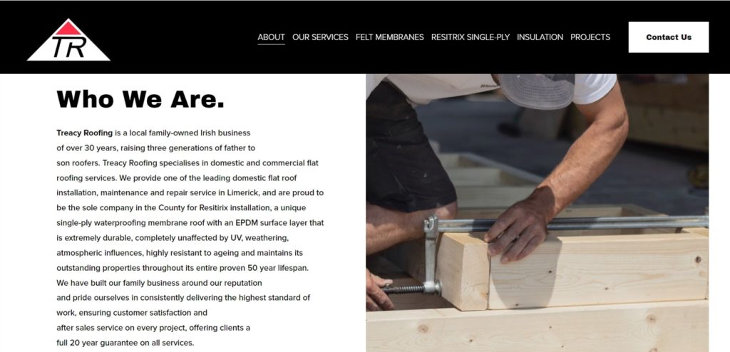 Treacy Roofing's Homepage