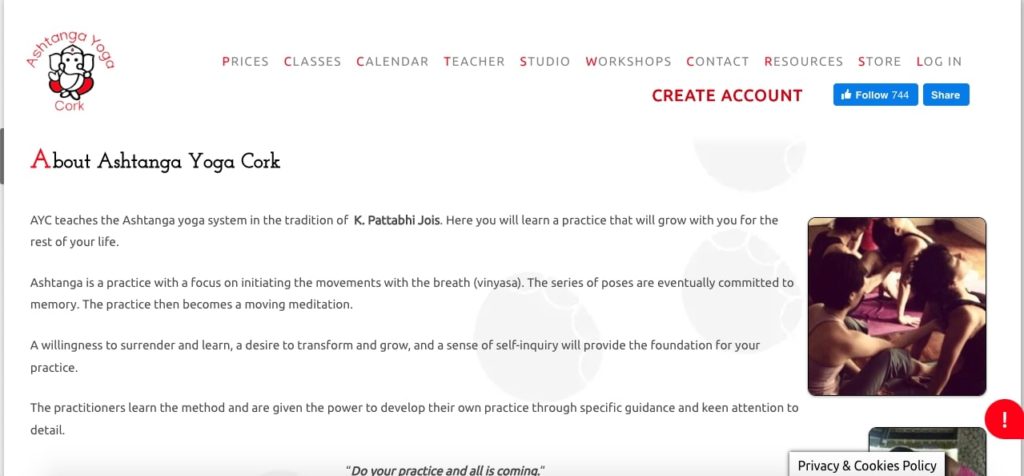 Ashtanga Yoga Cork's Homepage