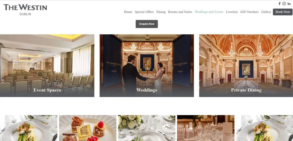 Banking Hall at The Westin's Homepage