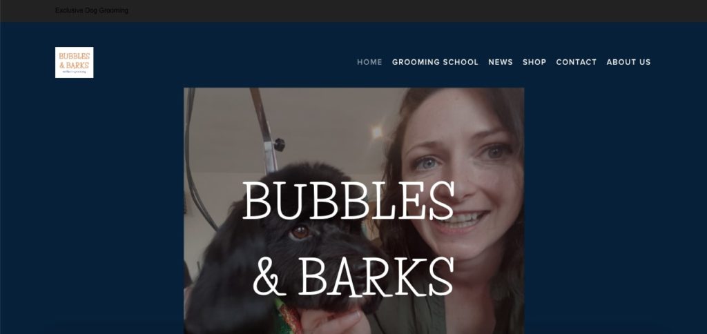 Bubbles and Barks Homepage