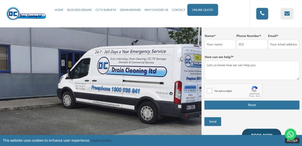 DC Drain Cleaning's Homepage