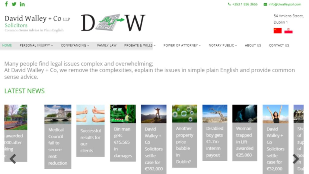 David Walley & Co Solicitors Homepage