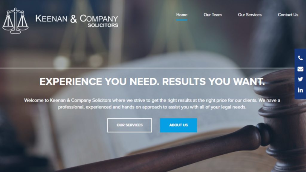 Keenan & Company Solicitors Homepage