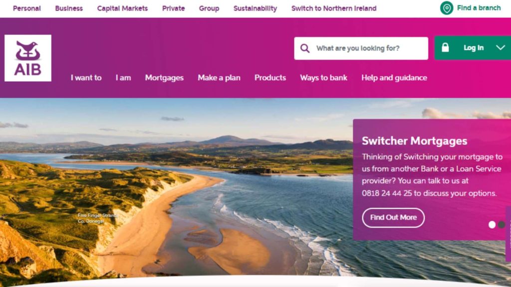 Allied Irish Banks Homepage