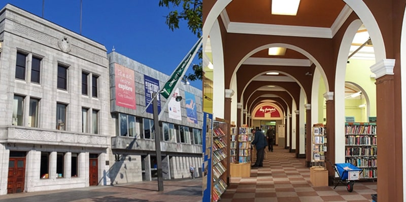 Browse a vast collection of books at the City Library