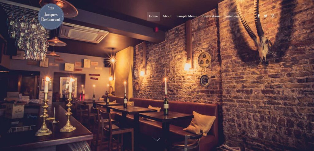 Jacques Restaurant's Homepage