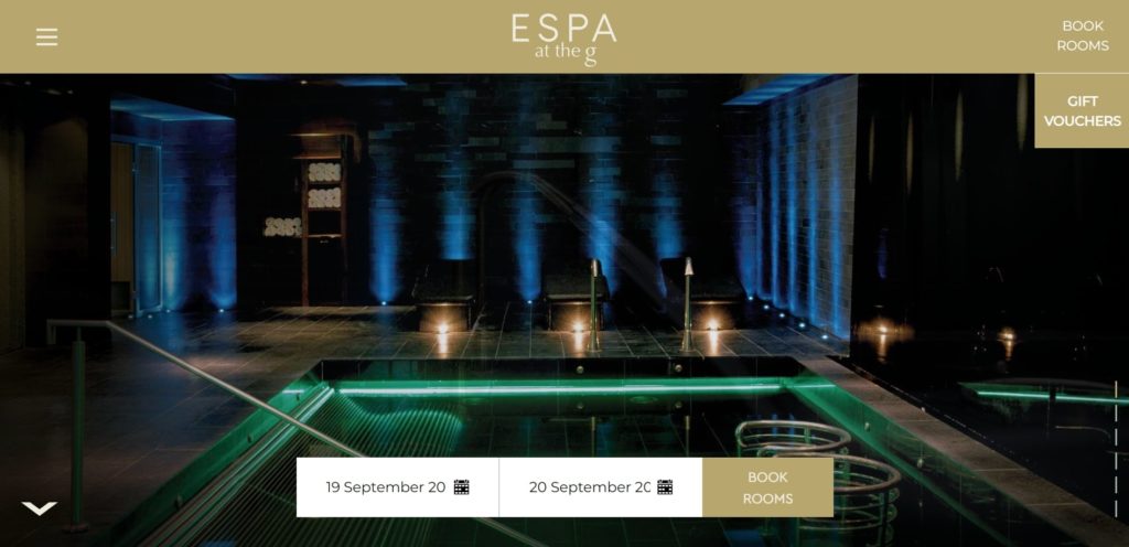 The g Hotel & Spa's Homepage