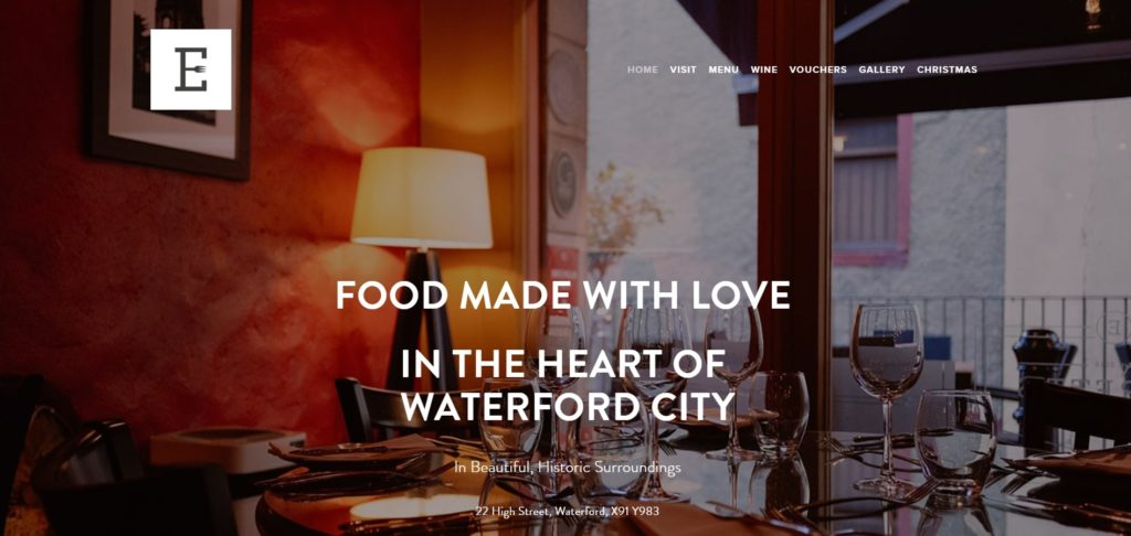 Everett's Restaurant's Homepage