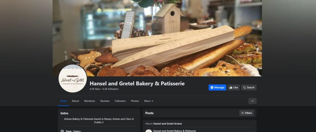 Hansel and Gretel Bakery & Patisserie's Homepage