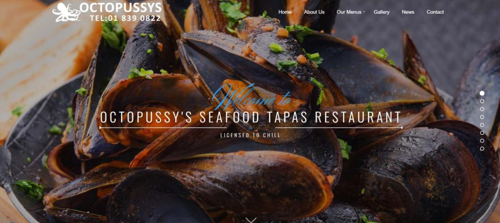 Octopussy's Seafood Tapas Homepage