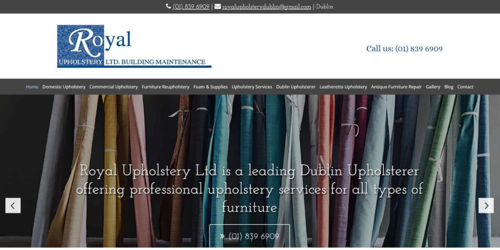 royal upholstery homepage