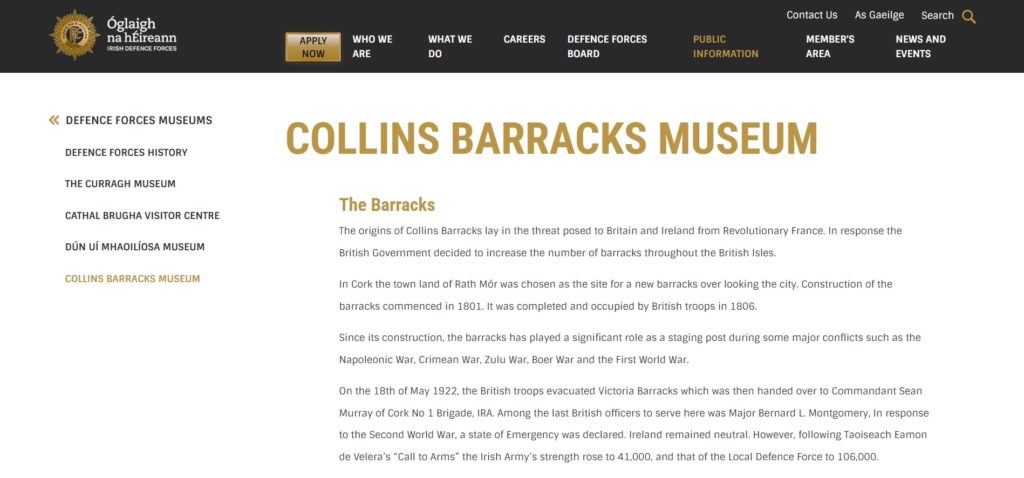 Collins Barracks Military Museum