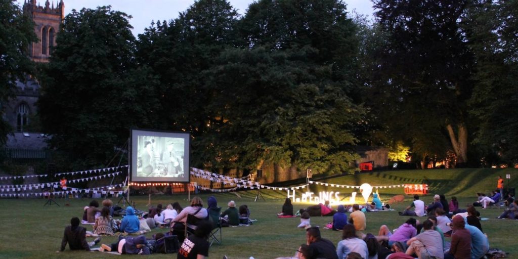Outdoor Movie Night in Merrion Square