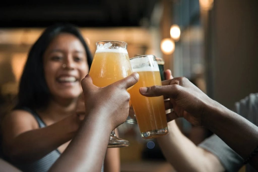 People often toast with Sláinte for health and good cheer