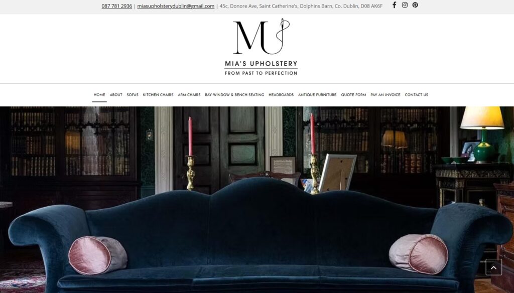 mias upholstery homepage