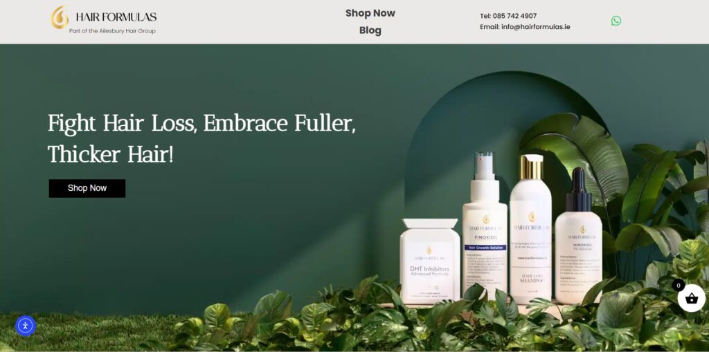 hair formulas homepage