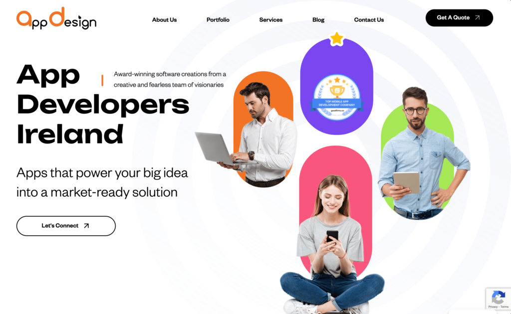 app design homepage