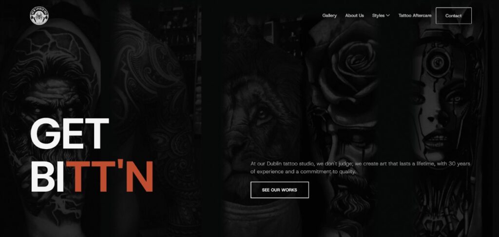 new spider ink homepage