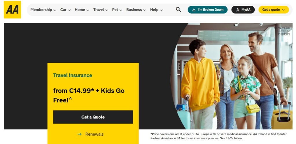 the aa ireland