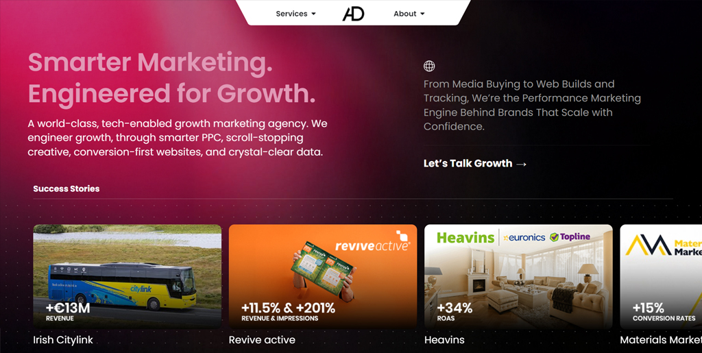 adhere digital banner