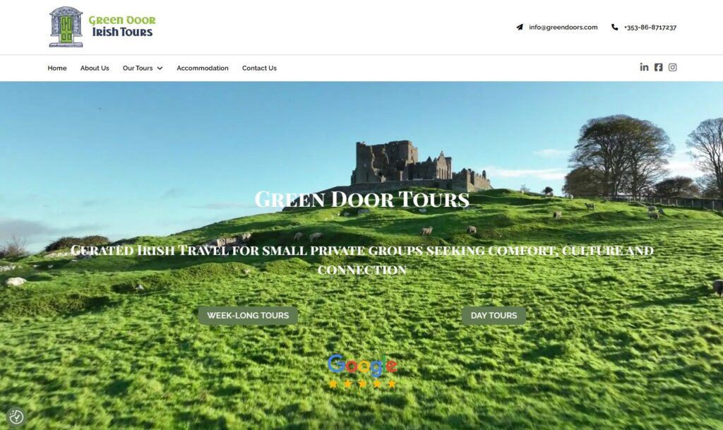 green door tours homepage