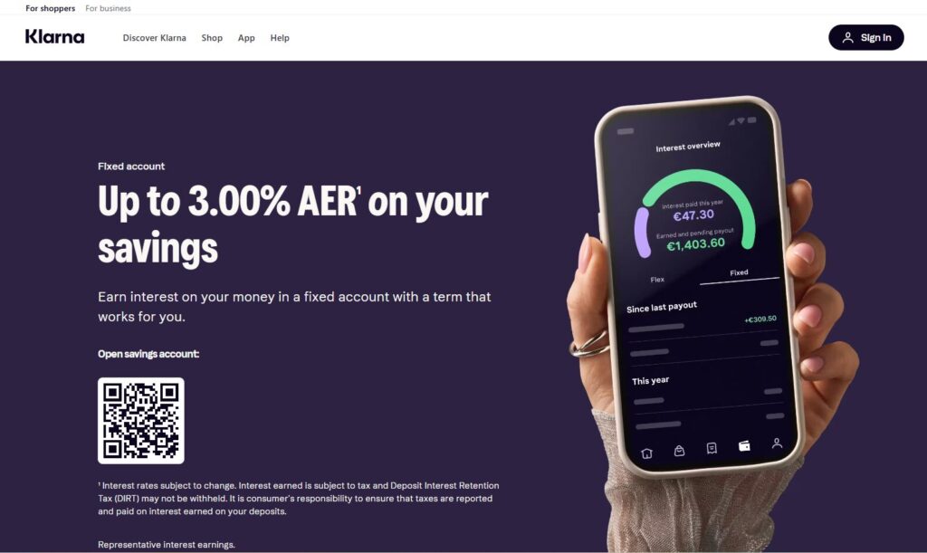 klarna homepage